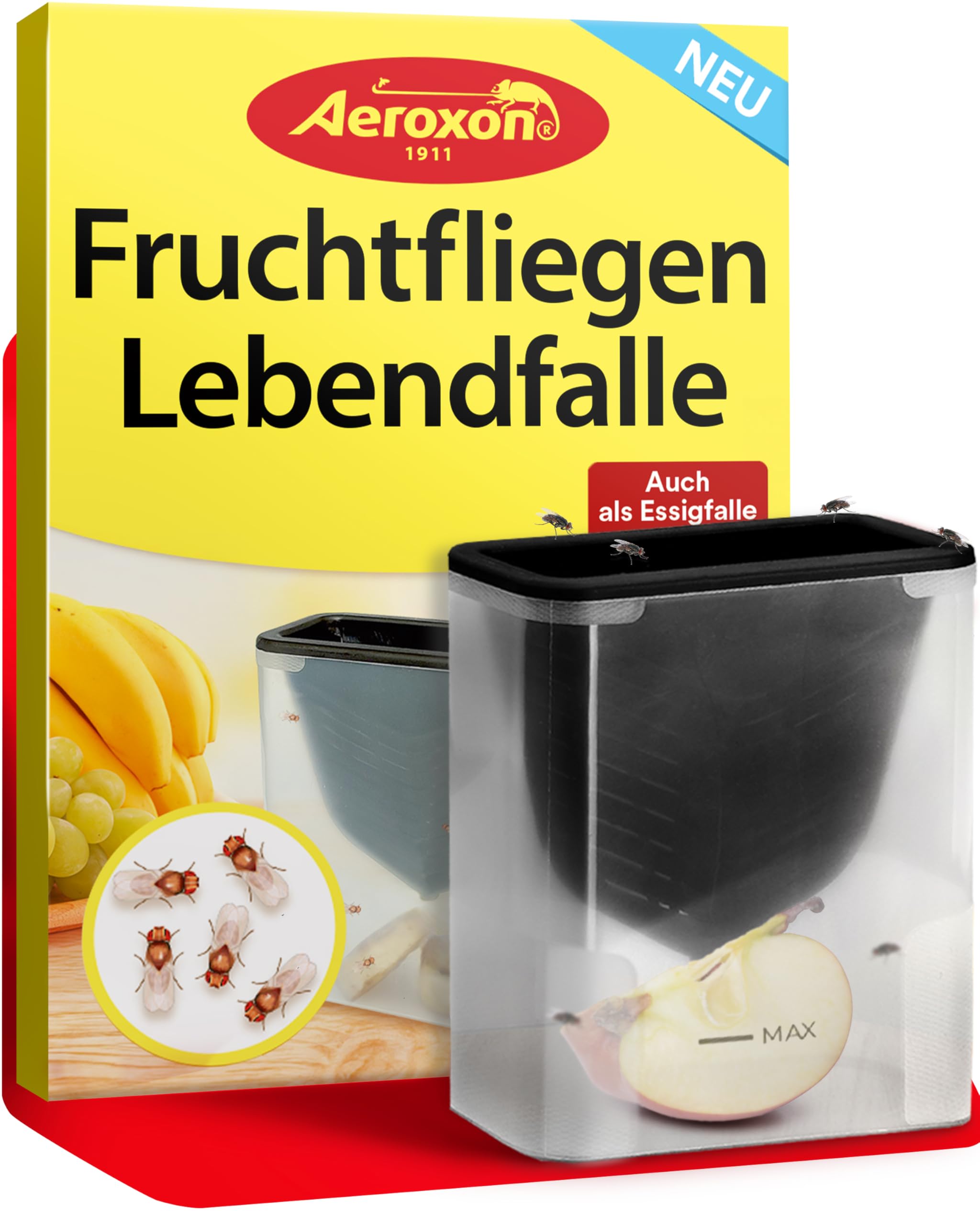 aeroxon-fruchtfliegen-lebendfalle-wiederverwendbar-trichter image 1