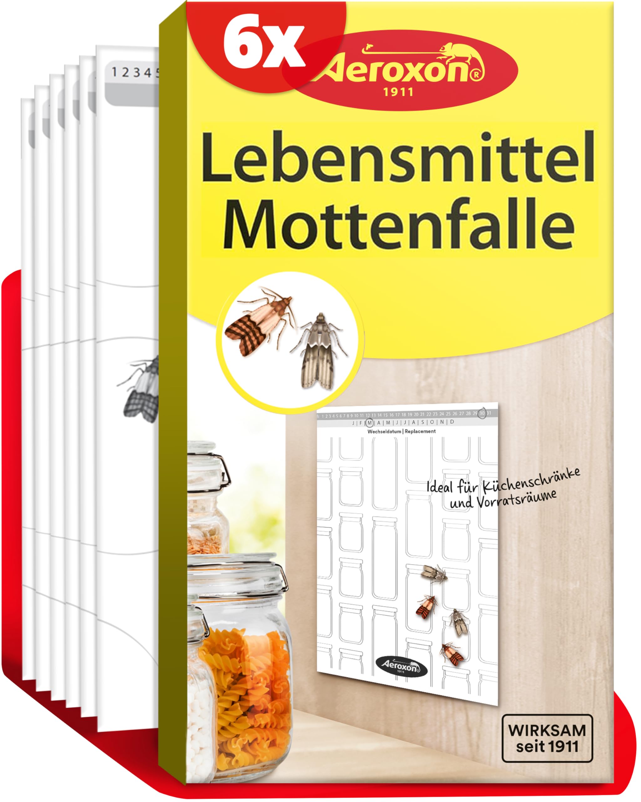 aeroxon-lebensmittelmotten-falle-pheromonfalle-6-st-ck-f-r-k-che image 1