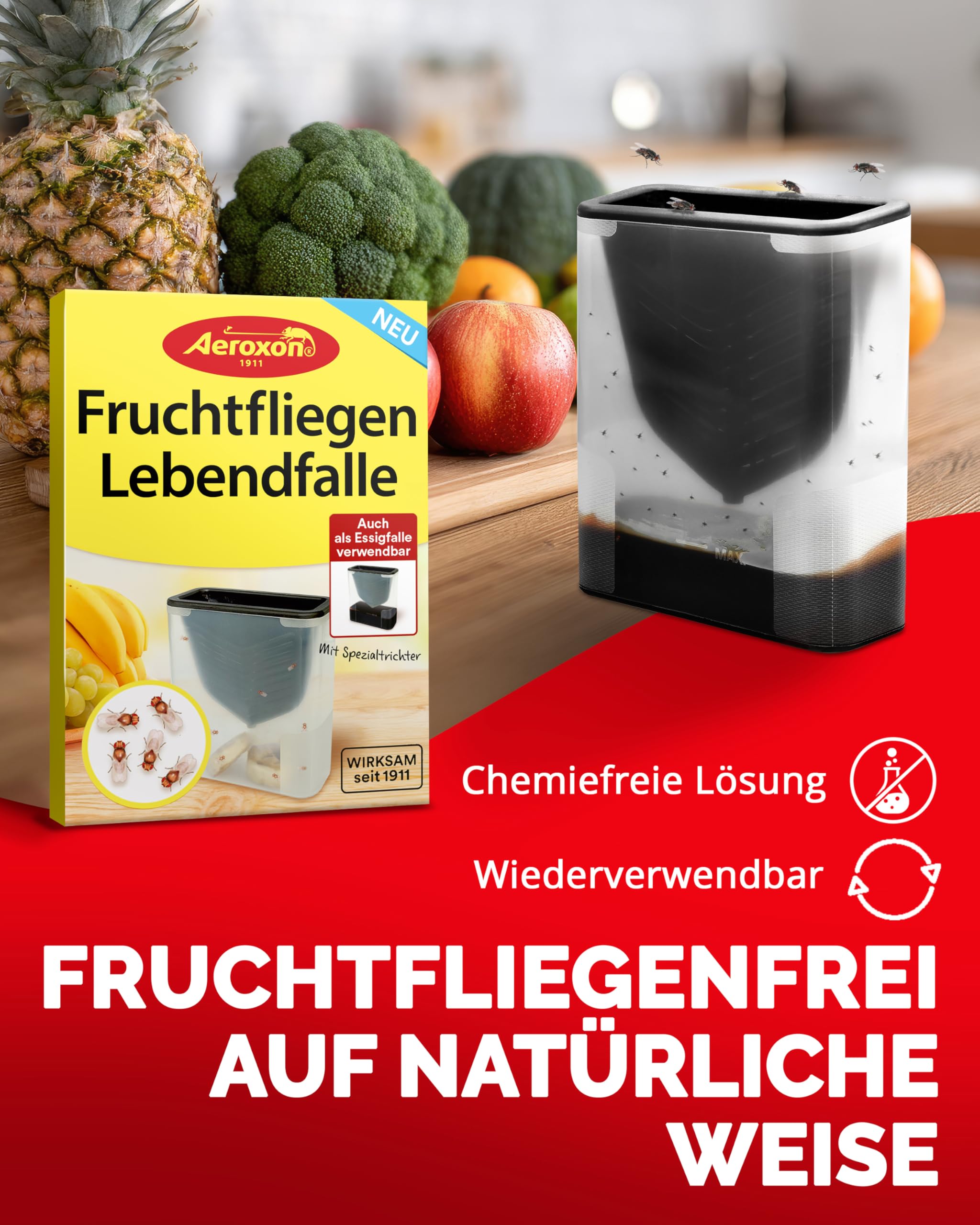 aeroxon-fruchtfliegen-lebendfalle-wiederverwendbar-trichter image 2