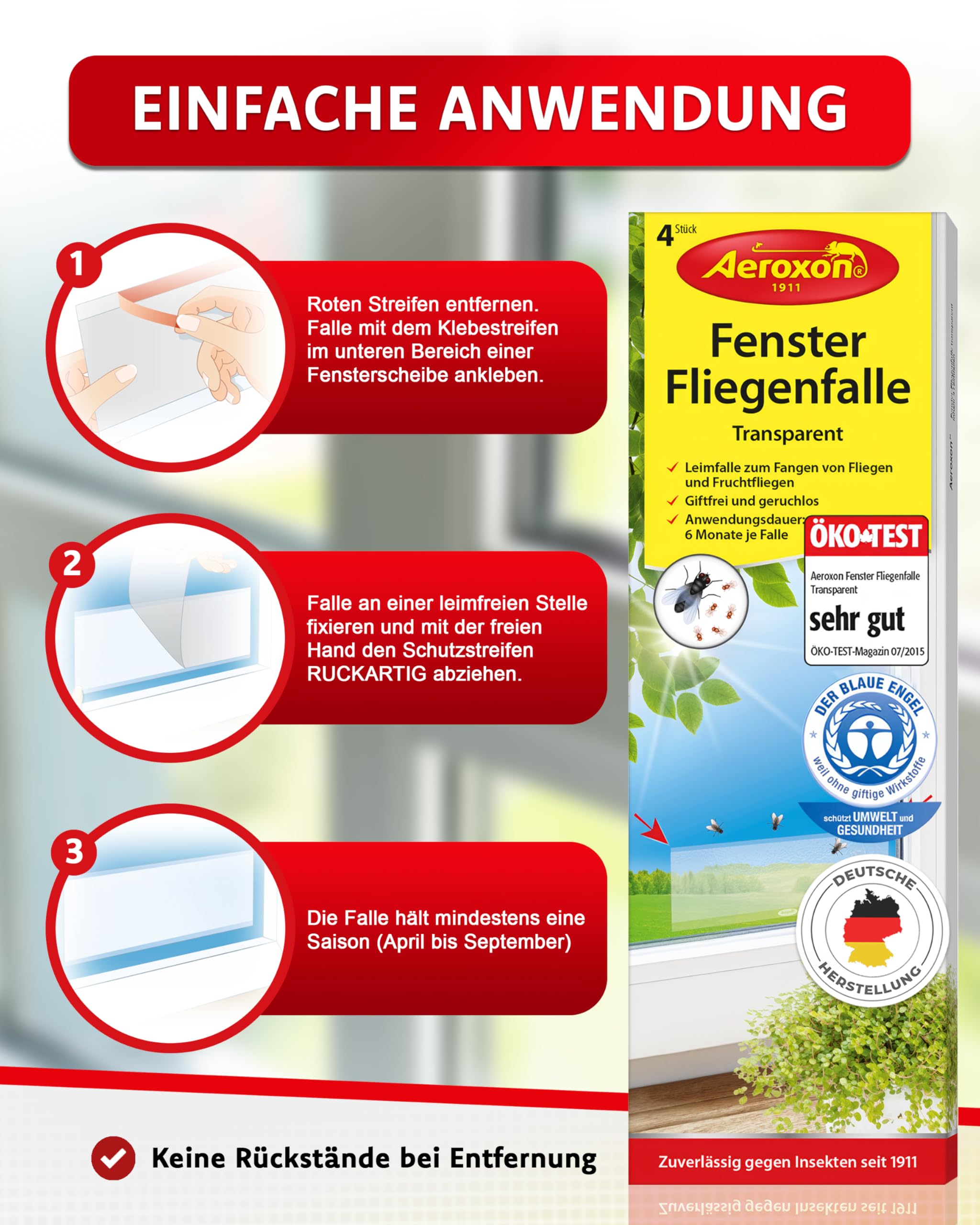 aeroxon-fenster-fliegenfalle-klebestreifen-transparent-16-st-ck-giftfrei image 3
