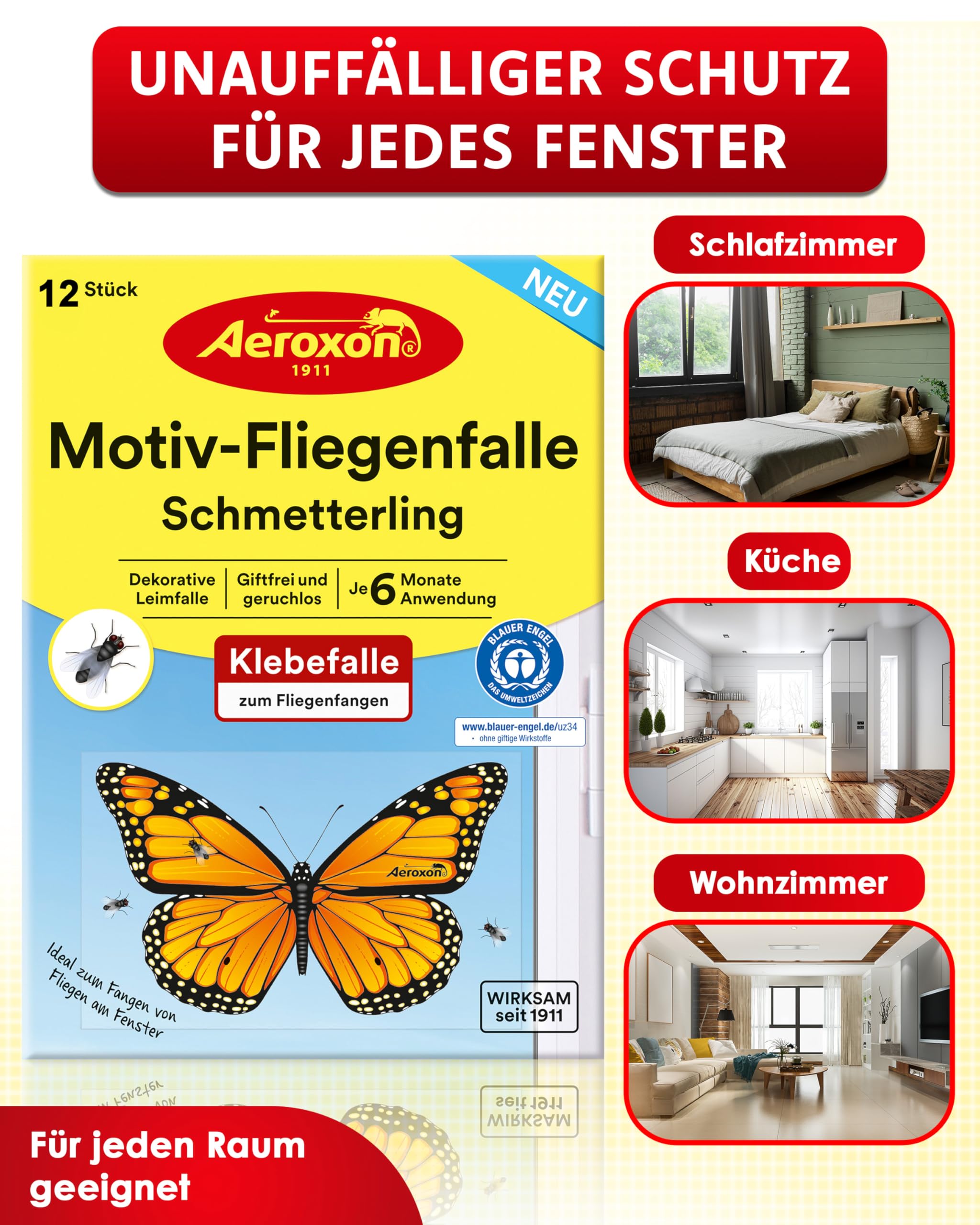 aeroxon-fenster-fliegenfalle-schmetterling-12-st-ck-giftfrei image 5