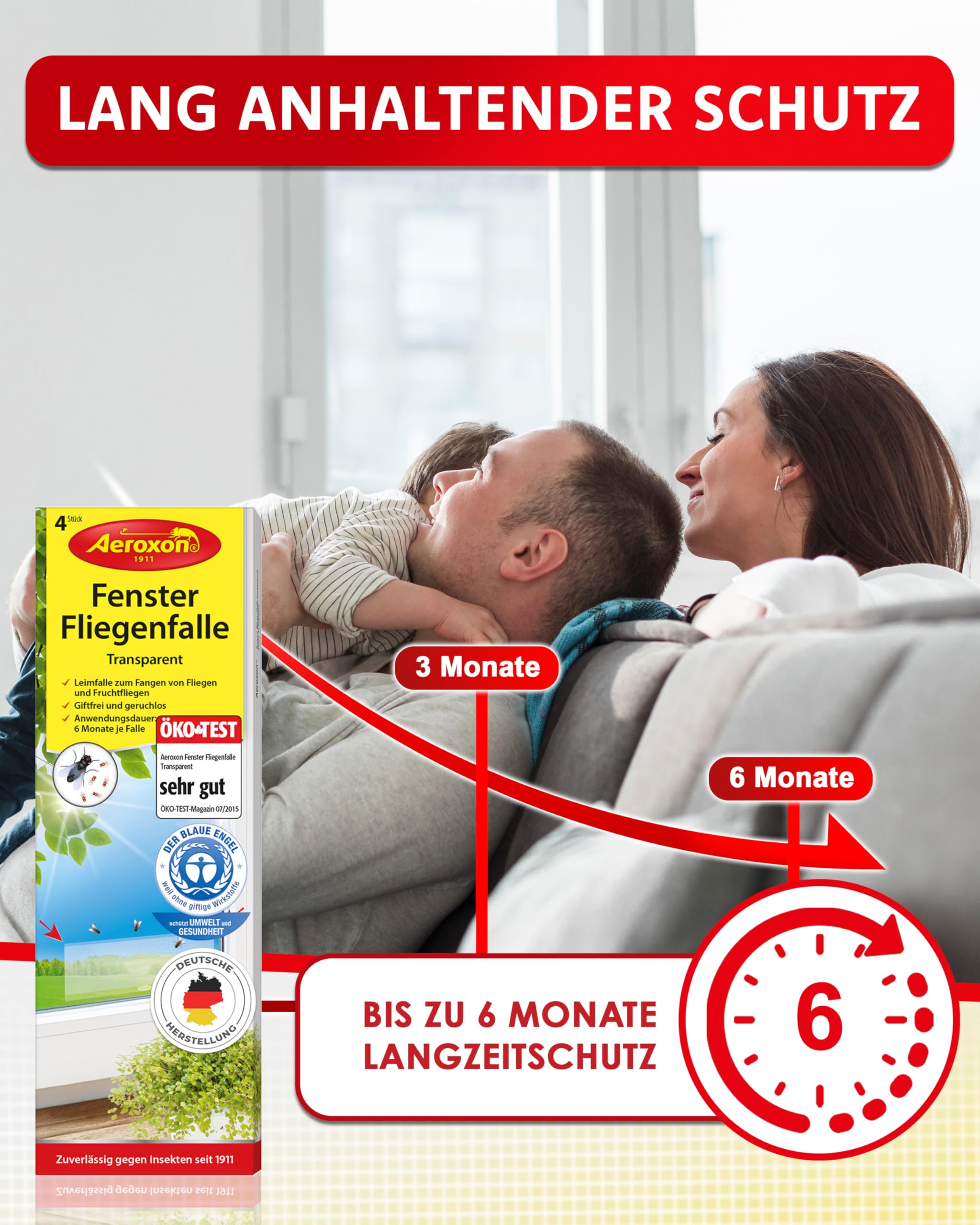 aeroxon-fenster-fliegenfalle-klebestreifen-transparent-16-st-ck-giftfrei image 5