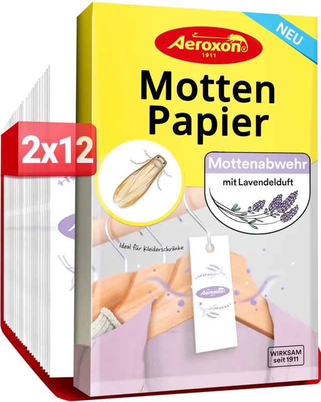 aeroxon-mottenpapier-lavendel-24-st-ck-kleiderschrank image 1