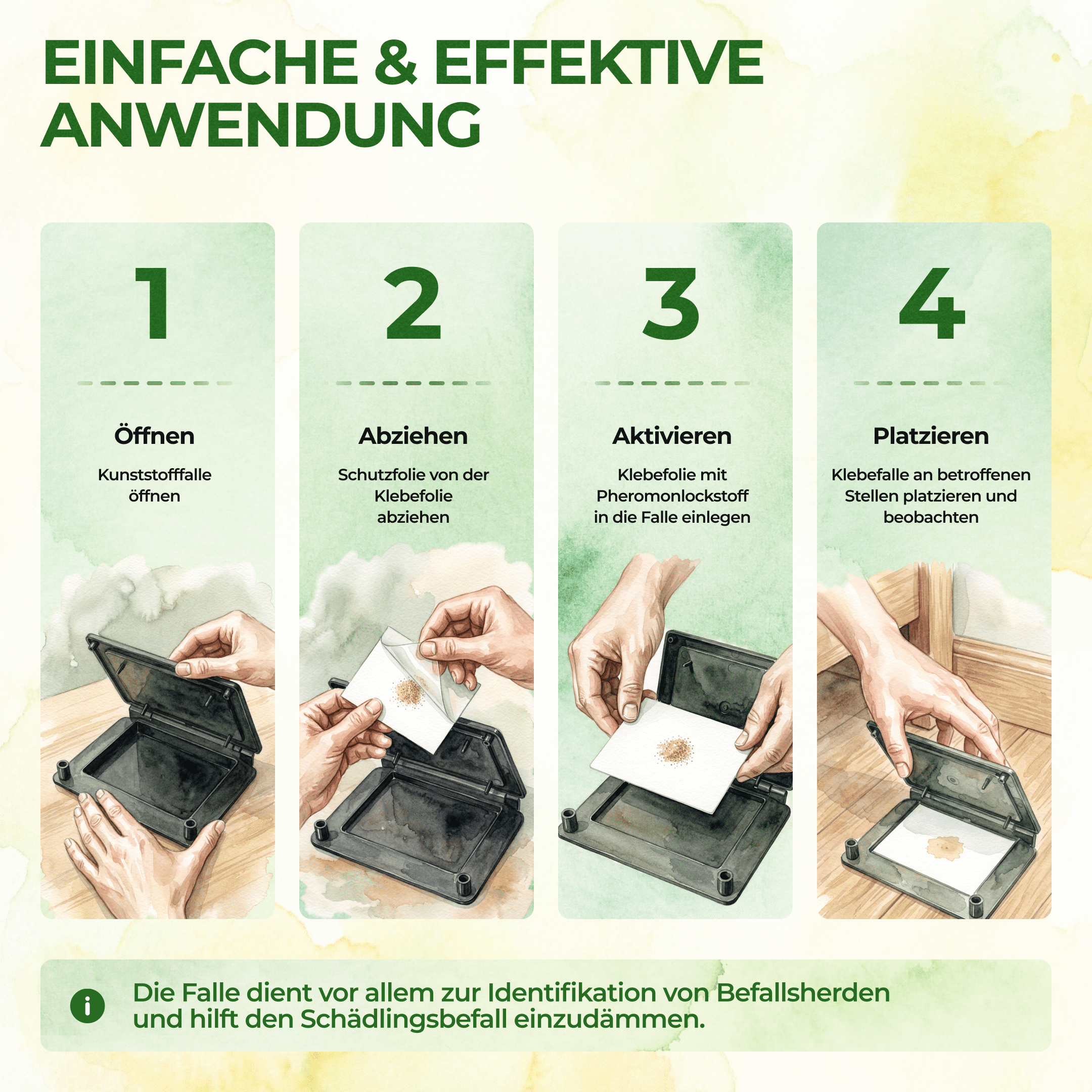 green-guardia-mehrweg-fallen-bettwanzenfalle-1x-falle image 3