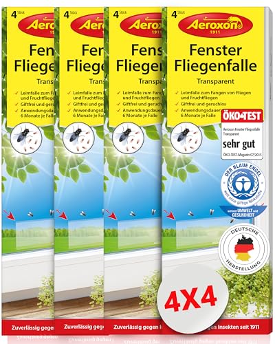 aeroxon-fenster-fliegenfalle-klebestreifen-transparent-16-st-ck-giftfrei image 7