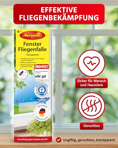 aeroxon-fenster-fliegenfalle-klebestreifen-transparent-16-st-ck-giftfrei image 8