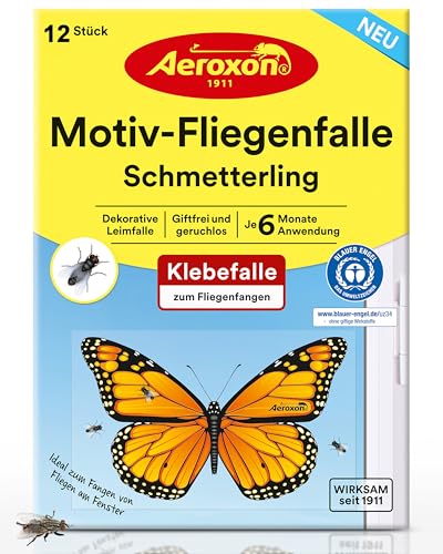 aeroxon-motiv-fliegenfalle-fenster-12-st-ck-schmetterling image 8